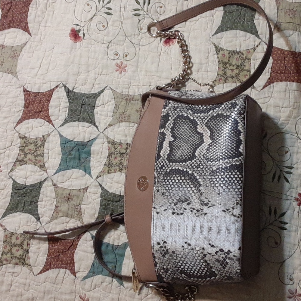 Anne Klein Snake Print Shoulder Bag
